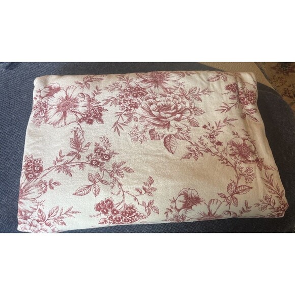 Martha Stewart Twin Flannel Duvet Cover 100% Cotton Reversible Button Closure - Picture 3 of 9
